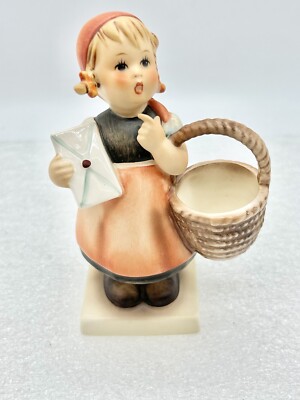 Vintage Goebel M.J. Hummel # 13/0  Meditation  Girl with Basket West Germany