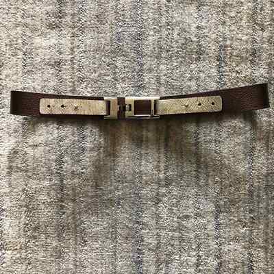 Roberto Mantellassi Leather Silver Bronze Belt | eBay display picture 2
