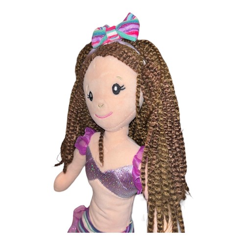 "Muñeca sirena de peluche The Petting Zoo morena rosa púrpura verde dunas salvajes 20""" - Imagen 2 de 12