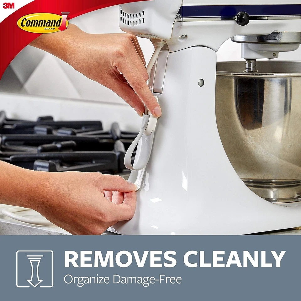 Command Cord Bundlers, 6 Gray Cord Bundlers and 12 Command Strips - Image 3 of 4