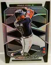 RONALD ACUNA JR. #41 OBSIDIAN PANINI CHRONICLES BASEBALL 2020