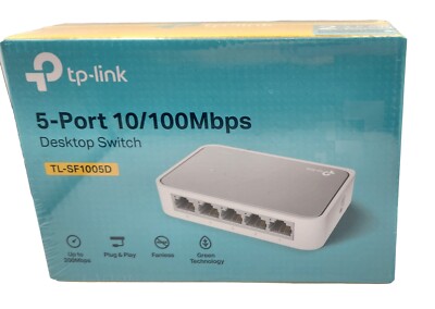 Ethernet TP-Link 5-Port 10/100Mbps Desktop Switch TP-SL1005D NEW