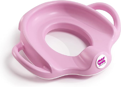riduttore wc per bambini portatile sedile vasino water toilette rosa nuovo sofa - Foto 1 di 4
