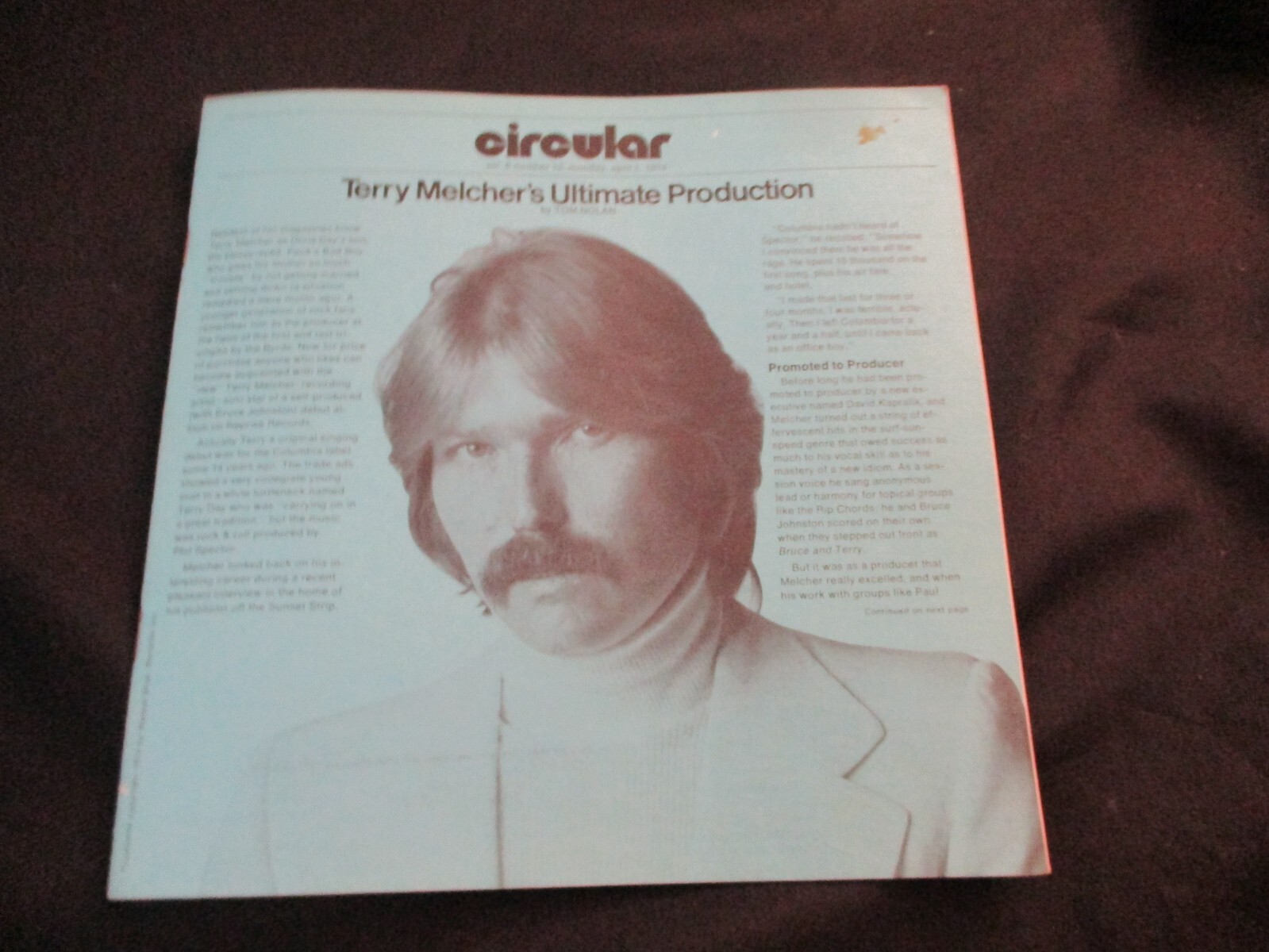 Circular vol 6 no 13 411974 8 pages promo Warner Bros Reprise DJ