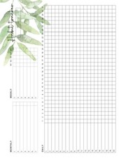 Habit Tracker Undated Calendar The Motivational Journal Features Space for 20...