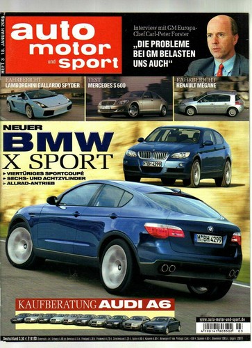 AUTO MOTOR & SPORT 13 / 2006 / FERRARI 599 GTB, MERCEDES S 600, GALLARDO Spider