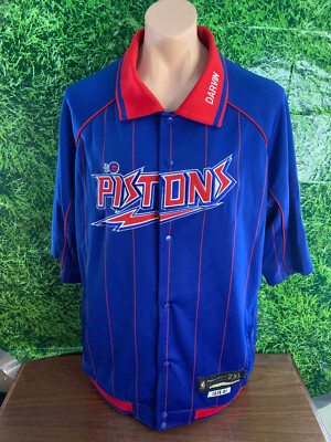 2004-05 Detroit Pistons Basketball #8 Darvin Ham Worn Warmup Jacket Size 2XLT
