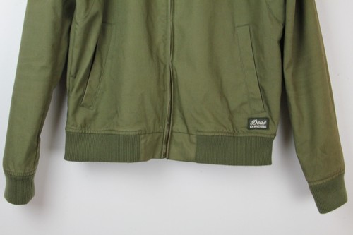 DEUS EX MACHINA GARTH BOMBER JACKET - Sz M Olive Green Winter Biker - Photo 4/14
