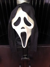Vintage 1998 Easter Unlimited SCREAM Movie Ghostface Mask With Shroud