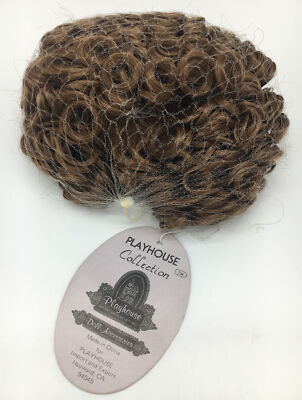 Playhouse Collection Doll Wig 12-13 Heather (1) Auburn Shirt Curls Modacrylic 