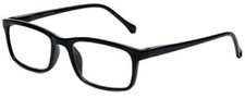 M Readers Designer Spring Hinge Reading Glasses 105-SBLK-300 in Black 52mm 1.50