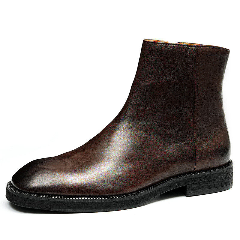 【Llife】SLIGHT SQUARE ZIP BOOTS 41 LIDNM / Llife ONLINE STORE / Llife SLIGHT SQUARE ZIP BOOTS