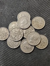 George VI Sixpence 6D - EXCELLENT COINS.- FREE SHIPPING - MIXED DATES- NICE.