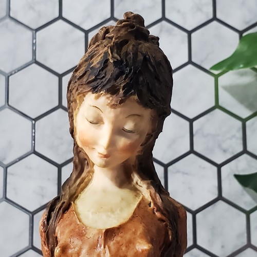 Giuseppe Armani Girl In Orange Dress Statue Figurine RARE - Picture 6 of 14