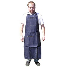 Hawk AD019 Blue Denim Apron   Knee  High Protective Apron for Woodworking, Shop