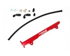 Torque Solution Billet Fuel Rail Red Fits Mitsubishi Evo X