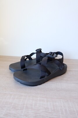 A+ Mens Chaco Z/1 Sandals Classic Shoe Black Solid 12 Sport  display picture 3