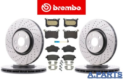 BREMBO BREMSENSATZ VORNE HINTEN WK 350 und  330 mm  MERCEDES A KLASSE AMG W176
