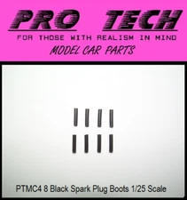 PTMC 4 (8) Spark Plug Wire Boots 1:25 Scale Search LBR Model Parts PRO TECH