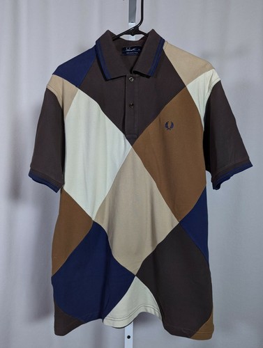 Fred Perry Vintage Y2K Patch Colorblock 