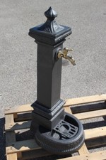 FONTANA IN GHISA  MODELLO MILANO CON RUBINETTO ALTA H 100 CM  da GIARDINO