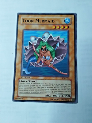 Yu-Gi-Oh! Toon Mermaid Starter Deck Pegasus SDP-023 1st Ed. Com. - Uncirculated | eBay Yu-Gi-Oh! Toon Mermaid Starter Deck Pegasus SDP-023 1st Ed. Com. - Uncirculated | eBay