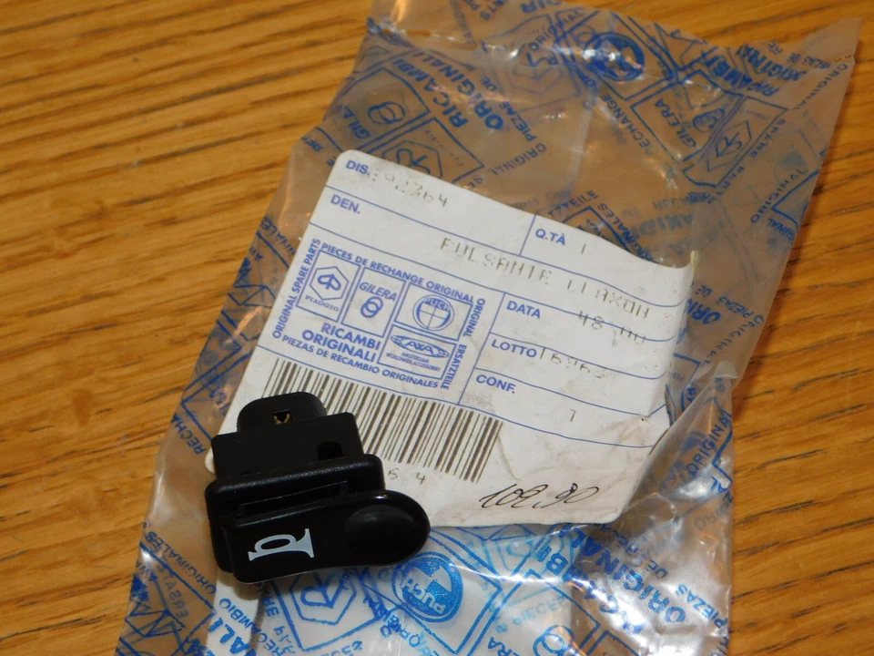 ORIGINAL PIAGGIO 292364 Bouton poussoir de klaxon commutateur interrupteur - Photo 1/4