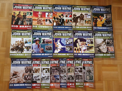 Filmklassiker  -  Auswahl  -  John Wayne  (de Agostini)  -  Hefte, Ordner, Boxen