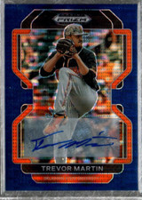 2022 Prizm Draft Picks Base Prizms Navy Blue Pulsar #104 Trevor Martin Auto /9