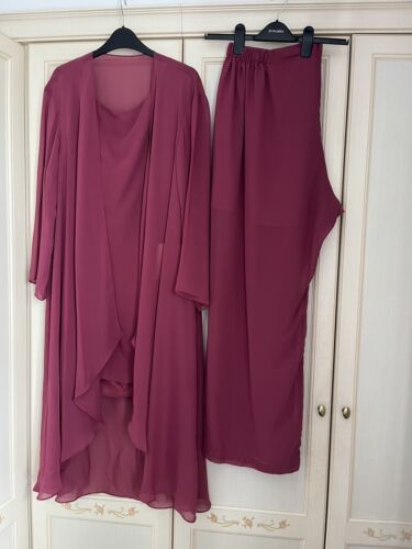 Burgundy Pants Suit Ideal For Mother Of Bride Or Groom | eBay