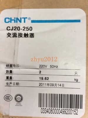 1PCS NEW CHINT Ac Contactor CJ20-250 220V #A6-29