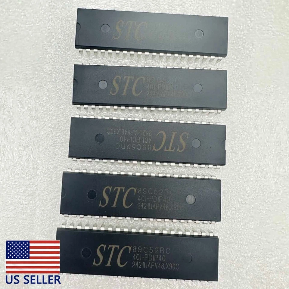 5PCS MCU STC89C52RC-40I-PDIP40 STC 89C52RC DIP40 MCU good STC Parts new - Image 3 of 4