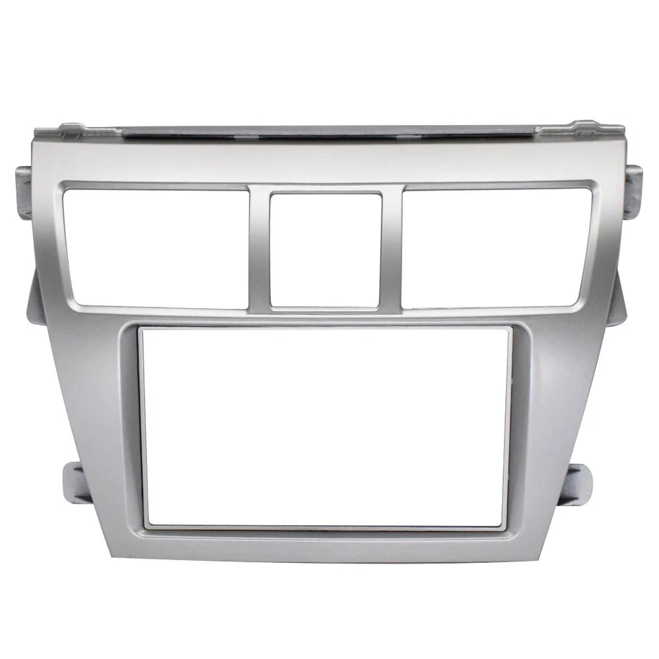 Cuadro estéreo para tablero radio panel fascia bisel moldura para Toyota Yaris sedán 2006-2012 Foto 3 de 4