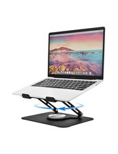 Laptop Stand for Desk, Adjustable Computer Stand with 360  Rotating Base, L