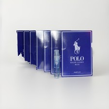 7- Ralph Lauren POLO BLUE PARFUM for MEN 0.04 oz 1.2 ml Vial Spray Sample