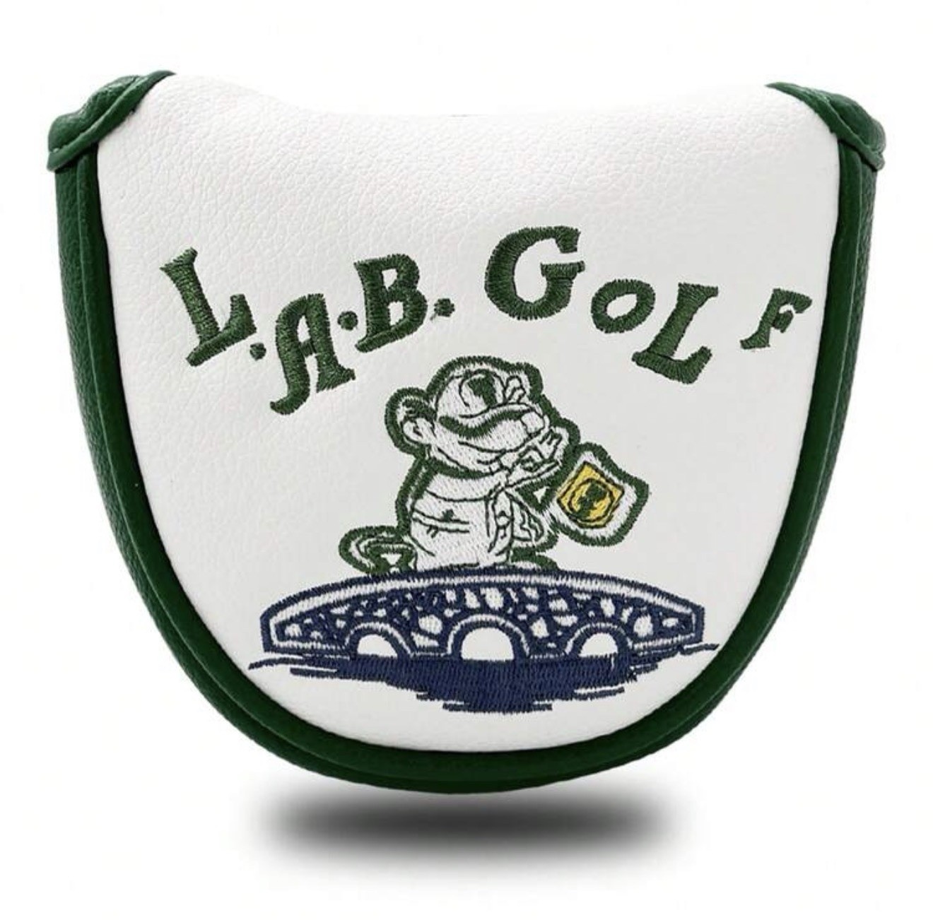 LAB OZ.1 HS Heel-Shafted Putter Cover - Green/White  - New