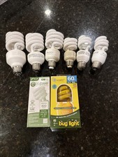 Lot Of 8 Light Bulbs Lamp Mixed Variety 1 Dimmable Fluorescent