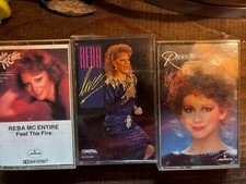 Vintage Reba McEntire Lot of 3 Cassette Tapes Feel the Fire Dolby System