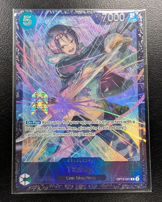 Tashigi OP12-031 Treasure Cup 2025 Prize Promo One Piece Card