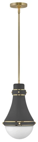 Hinkley Lighting 39057 Oliver 1 Light 9"W Mini Pendant - Brass - Picture 4 of 7