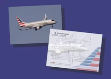 American Eagle Trading Cards Embraer E175 - Set of 25