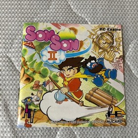 SonSon2 PCEngine HuCard Japan Action Tested Working NECAvenue CAPCOM 1989 Rare