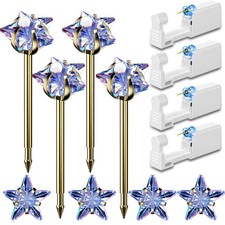 12 Pcs Ear Piercing Kit Disposable Ear Piercing Gun Kit with 4 Pcs 5 Prong Setti