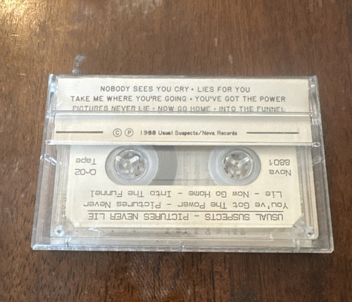 Usual Suspects Pictures Never Lie Demo Tape Cassette 1988 Private AOR Very Rare - Imagen 3 de 4