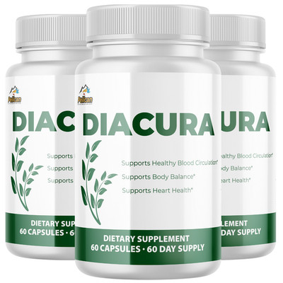 DIACURA-Blood Support- 3 Bottles- 180 Capsules