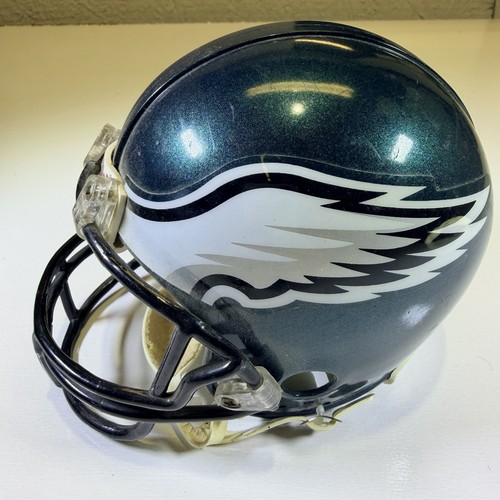 Riddell Mini Philadelphia Eagles Full Face Football Helmet Dark Green 3 5/8 - Picture 4 of 8