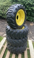 27X10.50-15 SKS-5 Skid Steer Tires/Rims for Case,Holland,John Deere & more