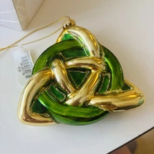 Holiday Lane Around the World Glass Blown Trinity Ornament