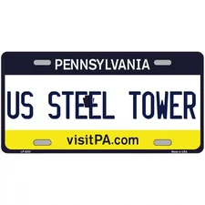 US Steel Tower Pennsylvania Metal Sign