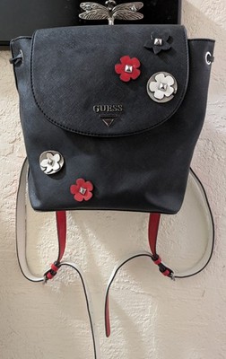 GUESS Black and Red Floral Backpack NWOT Guess backpack sales for girls - Official Online Store main image 3